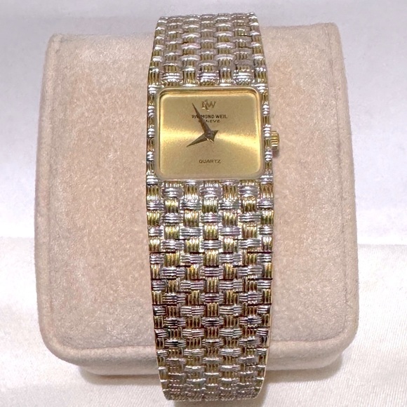 ⌚ Vintage 80's Raymond Weil 18K Gold and Silver Quartz Watch - #9058 - Picture 3 of 16